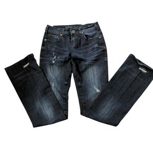 Cowgirl Tuff Jeans Women's 28x34 Haulin & Hustlin Boot Cut Dark Wash Thrash